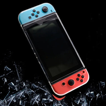 Transparent TPU Soft Case Joycon Protective Shell Cover  Nintendo Switch Oled Console NS Joy-con Crystal Back Full Protector