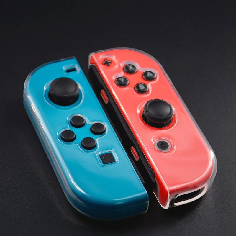 Transparent TPU Soft Case Joycon Protective Shell Cover  Nintendo Switch Oled Console NS Joy-con Crystal Back Full Protector