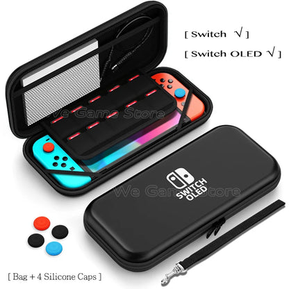 Travel Carrying Case For Nintendo Switch OLED Console Gaming Accessories High Quality Portable Storage Messenger Bag Hard Shell