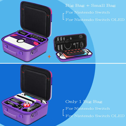 Travel Carrying Case For Nintendo Switch OLED Console Gaming Accessories High Quality Portable Storage Messenger Bag Hard Shell