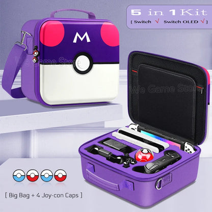 Travel Carrying Case For Nintendo Switch OLED Console Gaming Accessories High Quality Portable Storage Messenger Bag Hard Shell