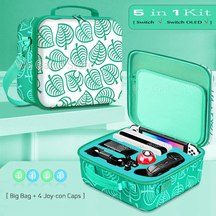 Travel Carrying Case For Nintendo Switch OLED Console Gaming Accessories High Quality Portable Storage Messenger Bag Hard Shell