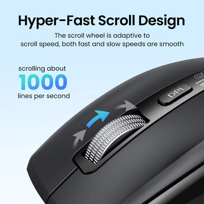 PC UGREEN Hyper-Fast Scroll Wireless Mouse Bluetooth 5.4 2.4G Ergonomic 5000DPI  MacBook Tablet Laptops Computer PC Mice