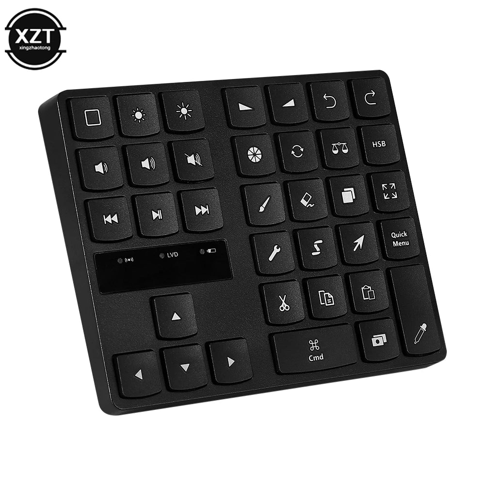 PCUSB 2.4g Wireless Keyboard 35 keys/buttons Multimedia Mute Quiet Keypad N