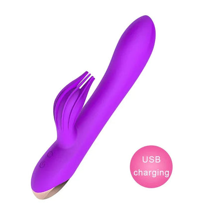 Gtooza_USB Rechargeable 10 Speed Powerful  Rabbit  Women  stimulation Massage  G-spot Adult sex toys gtooza.com