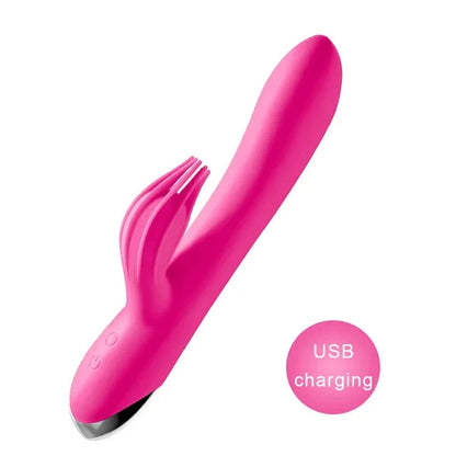 Gtooza_USB Rechargeable 10 Speed Powerful  Rabbit  Women  stimulation Massage  G-spot Adult sex toys gtooza.com