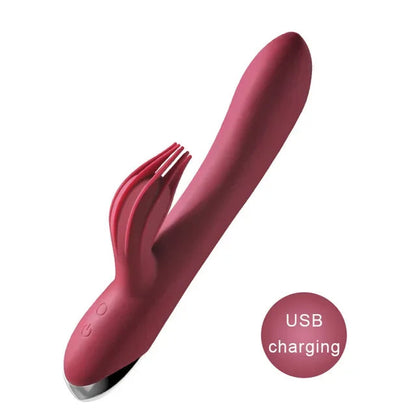 Gtooza_USB Rechargeable 10 Speed Powerful  Rabbit  Women  stimulation Massage  G-spot Adult sex toys gtooza.com