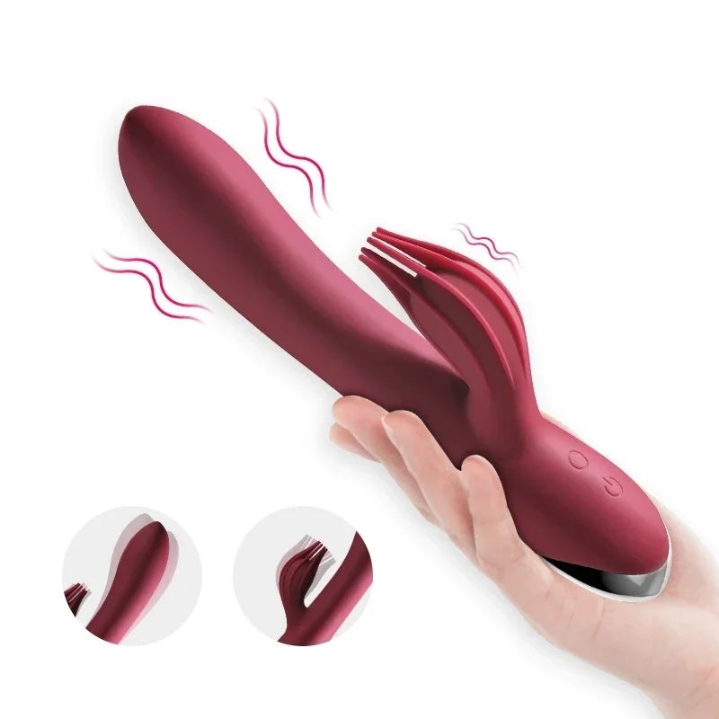 Gtooza_USB Rechargeable 10 Speed Powerful  Rabbit  Women  stimulation Massage  G-spot Adult sex toys gtooza.com