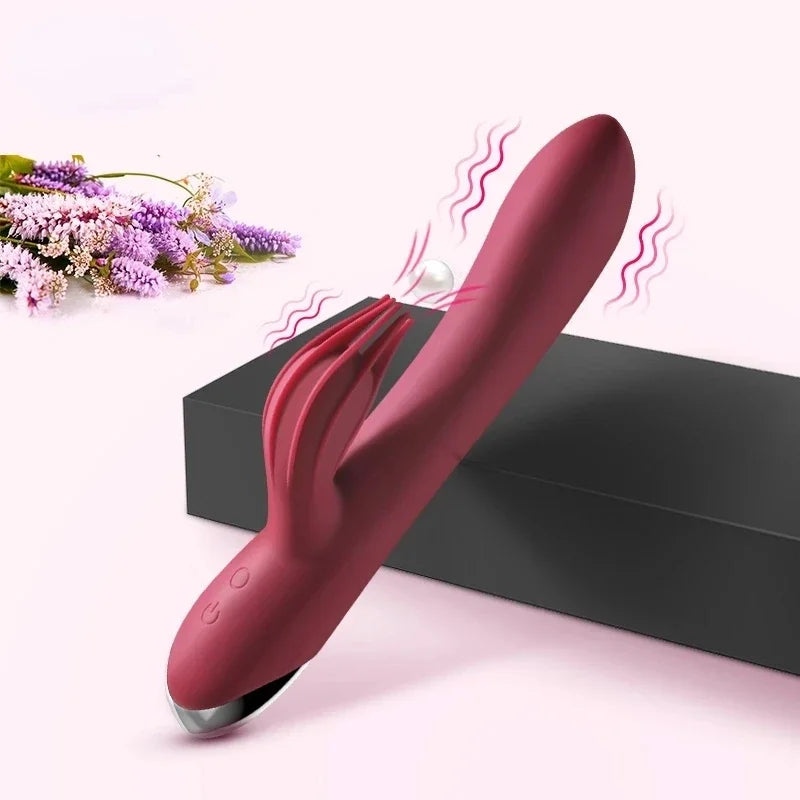 Gtooza_USB Rechargeable 10 Speed Powerful  Rabbit  Women  stimulation Massage  G-spot Adult sex toys gtooza.com