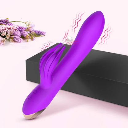 Gtooza_USB Rechargeable 10 Speed Powerful  Rabbit  Women  stimulation Massage  G-spot Adult sex toys gtooza.com