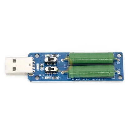 USB Resistor Electronic Load w/Switch Adjustable 3 Current 5V Resistance Tester