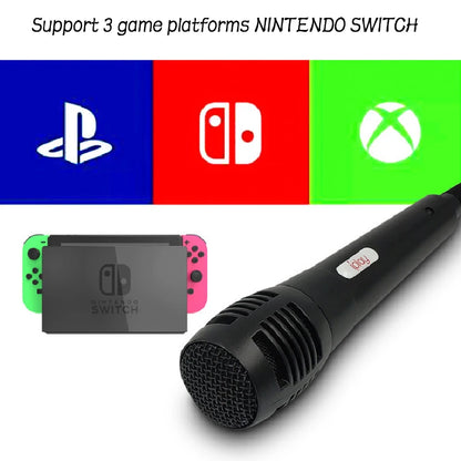 USB Wired Microphone Karaoke Mic for Nintendo Switch PS4 Xbox PC Computer Condenser Recording Microfone Ultra-wide