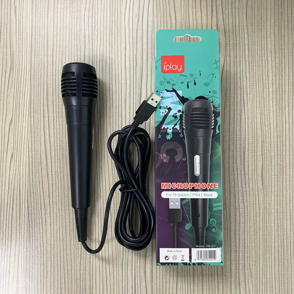 USB Wired Microphone Karaoke Mic for Nintendo Switch PS4 Xbox PC Computer Condenser Recording Microfone Ultra-wide