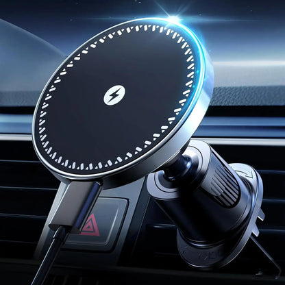 PC UYUXIO 15W Air Vent Magnetic Wireless Car Phone Charger Adapter  iPhone 16 15 14 13 Pro Max Plus Magnetic Phone Holder in Car