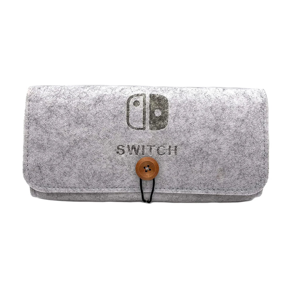 Ultra Slim Felt Pouch Carrying Case Compatible with Nintendo Switch Lite Game Accessories Storage Bag Portable Handheld Case