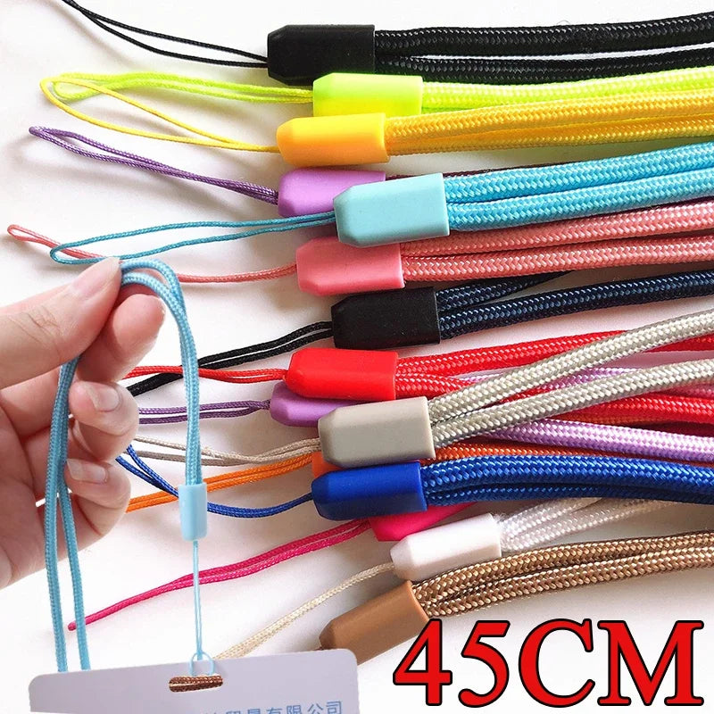 Universal 45CM Long Crossbody Lanyard Mobile Phone Hang Neck Rope Anti Lost Necklace Straps Cellphones Hand Wrist String