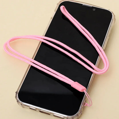 Universal 45CM Long Crossbody Lanyard Mobile Phone Hang Neck Rope Anti Lost Necklace Straps Cellphones Hand Wrist String