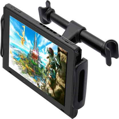 Universal Car Back Seat Headrest Mount Holder Stand Clip For Nintendo Switch/iPhone/iPad 4-11 Inch Tablets Support 360° Rotation