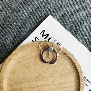 PC Universal Mobile Phone Holder Stand Finger Ring Magnetic For cute Cell Smart Phone Transparent holder  iphone 11 12 XS MAX