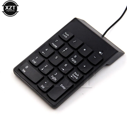 PCUniversal Numeric Keypad USB Wire Mini number Keyboard keycap  Laptop Des