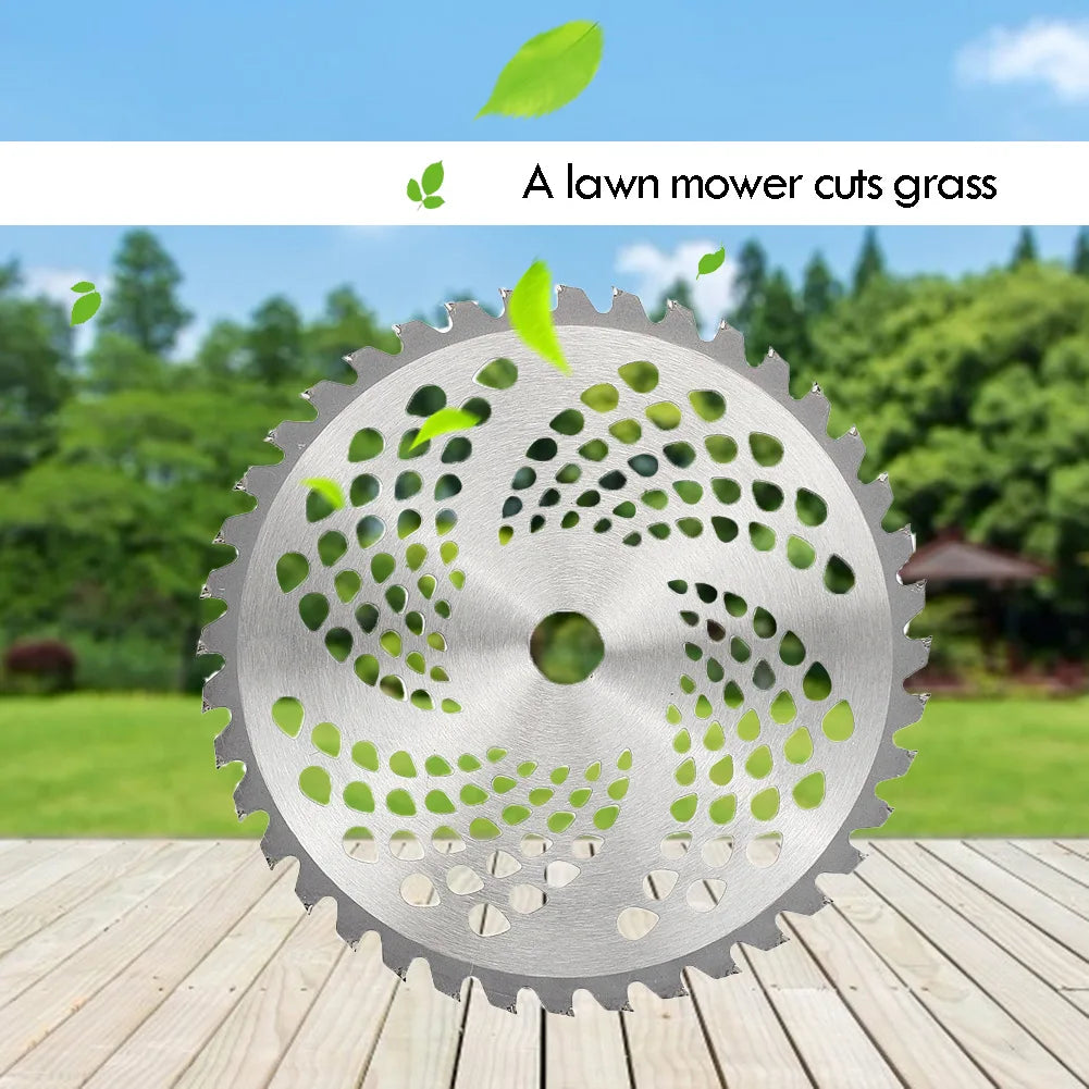 Universal Steel Alloy Lawn Mower Head Parts Durable Replacement Circular Grass Trimmer Brush Cutter Blade Garden Bonsai Tools