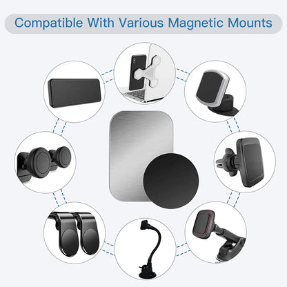 PC Universal Thin Metal Plate For Magnetic Car Phone Holder Iron Sheet Sticker Disk For Mobile Phone Magnet Holder Mount Stand