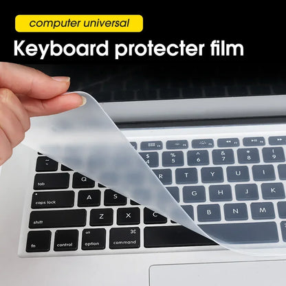 Universal Transparent Waterproof Laptop Keyboard Protector Films 10/14/15.6 Inch Silicone Anti Dust Cover For MacBook Notebook