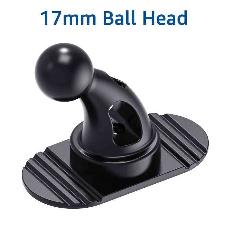 PC Untoom 17mm Ball Head Base Universal Sticker Base Car Phone Holder 360° Rotation Car Dashboard Cell Phone Mount Accessories