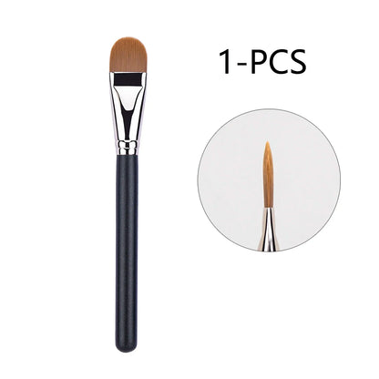 Upgraded M-191 Flat Round Ultra-thin Foundation Makeup BrushProfessional Contour Liquid  Foundation Cream Concealer Make-up Tool