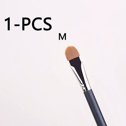 Upgraded M-191 Flat Round Ultra-thin Foundation Makeup BrushProfessional Contour Liquid  Foundation Cream Concealer Make-up Tool