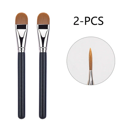 Upgraded M-191 Flat Round Ultra-thin Foundation Makeup BrushProfessional Contour Liquid  Foundation Cream Concealer Make-up Tool