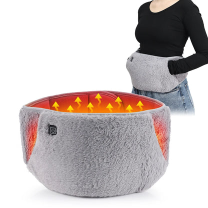 PC Uterus Warming Belt Electric Heating Hand Warmer Waist Lumbar Back Pad B