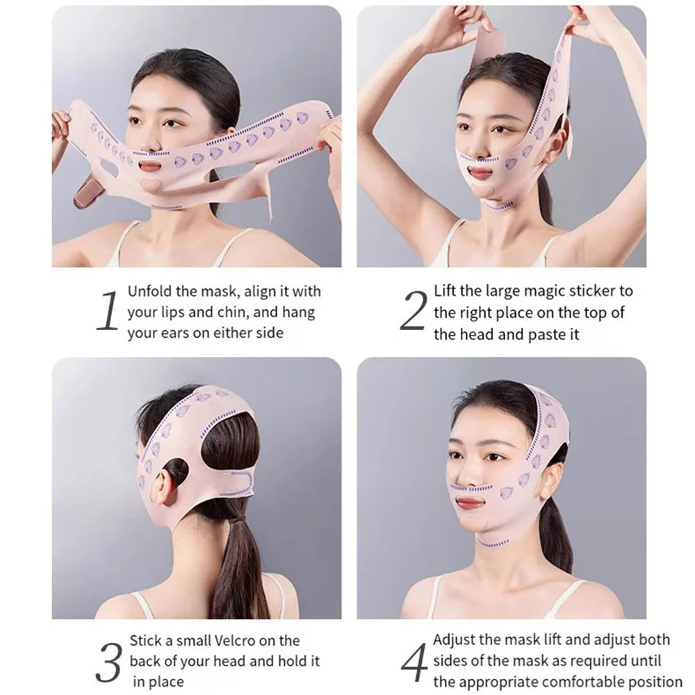 V-Line Shaping Face Bandage Lifting Up Cheek Bandage For Women Breathable Sleeping Face Shaper Band Anti Wrinkle Skin Care Tool