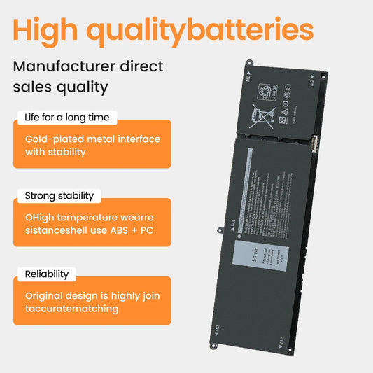 PC V6W33 G91J0 Laptop Battery For Dell Inspiron15 5310,3511,5510,5410,5415,5518,3510,3515,5418,7415,Latitude3320 3520 3420