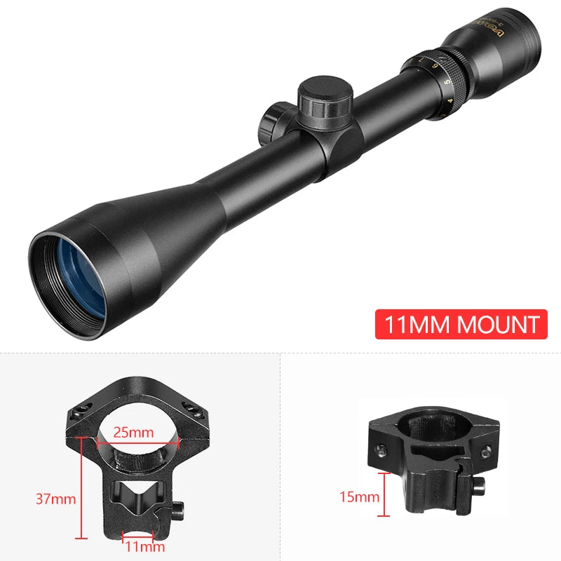 VOMZ 3-9X40 Hunting  tactical Optical sight Wire Reticle Air Rifle Crossbow Mil rifle scope Spotting scope  rifle hunting