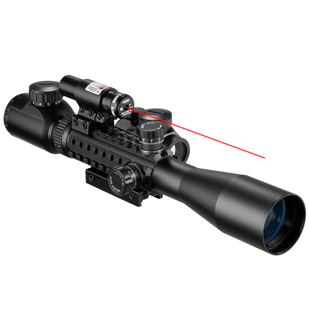 VOMZ 3-9X40 Hunting tactical red dot Laser combination Optical sight Airsoft accessories Spotting scope  rifle hunting