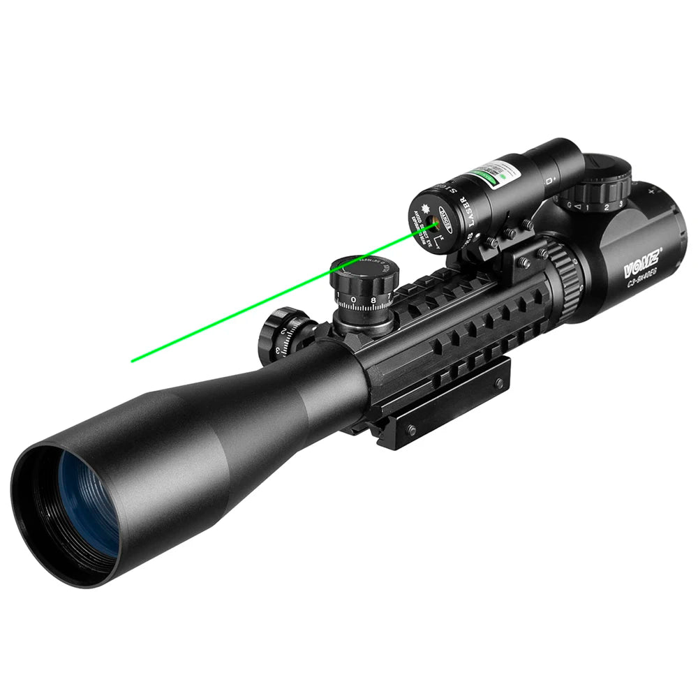 VOMZ 3-9X40 Hunting tactical red dot Laser combination Optical sight Airsoft accessories Spotting scope  rifle hunting