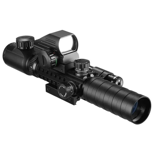 VOMZ 3-9x32 Scope  Illuminated Rangefinder Reticle Rifle   Holographic 4 Reticle Sight 20mm Red Grenn Laser For Hunting