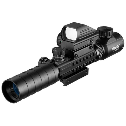 VOMZ 3-9x32 Scope  Illuminated Rangefinder Reticle Rifle   Holographic 4 Reticle Sight 20mm Red Grenn Laser For Hunting