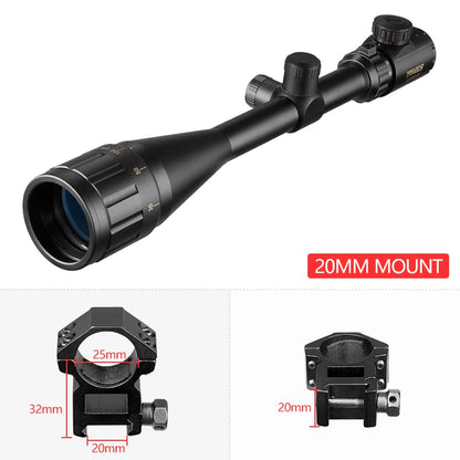 VOMZ 6-24x50 AOEG Rangefinder Sight Rifle Scope With Holographic 4 Reticle Sight Red Dot Green Dot Laser Combo Riflescope