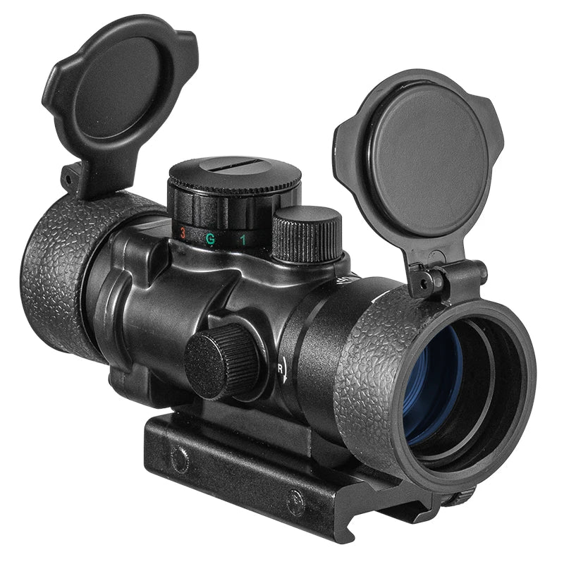 VOMZ Hunting Riflescope Tactical 3.5X30 RGB Laser Sight Point Red Tricolor Combination Compact Telescope Fiber Optic Green Sight