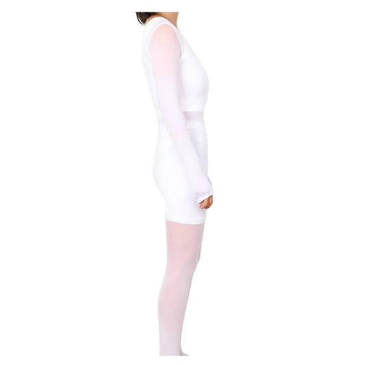 PC Vacuum roller clothes massage slimming suit, white garment slimming suit