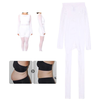 PC Vacuum roller clothes massage slimming suit, white garment slimming suit