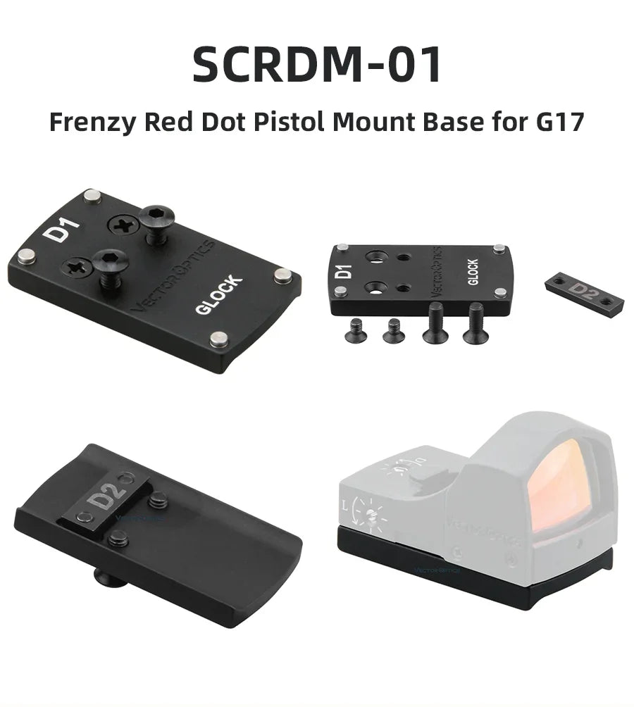 Vector Optics Designed  Frenzy SCRD-36 & SCRD-37 Line Red Dot Sights MOJ Footprint