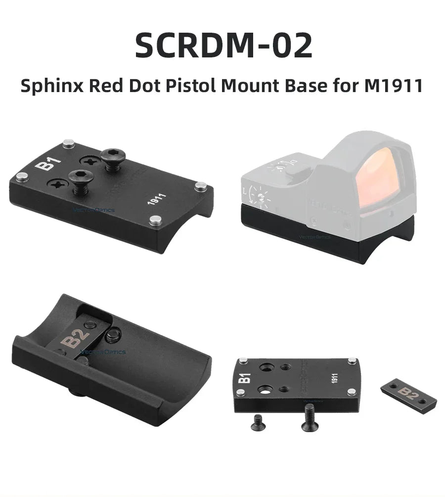 Vector Optics Designed  Frenzy SCRD-36 & SCRD-37 Line Red Dot Sights MOJ Footprint