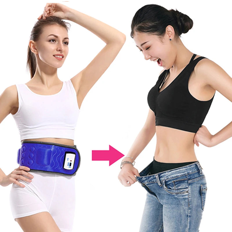 PC Vibrating Body Slimming Belt Waist Abdominal Stimulator Hip Trainer Fat