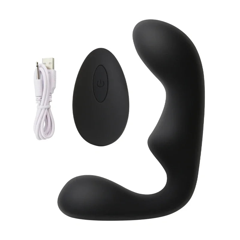 Vibrating Prostate Massager Training  With 12 Vibration Modes G-Spot  Anal Beads Sexual Stimulation Device