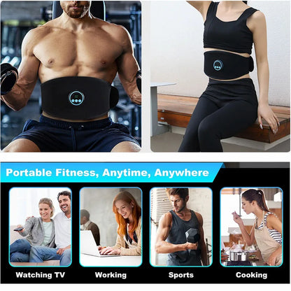 PC Vibration Abdominal Muscle Stimulator Toner EMS Abs Abdomen Trainer Slim