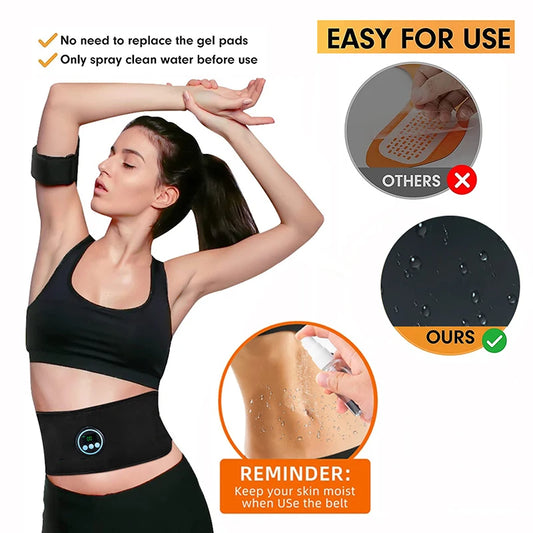 PC Vibration Abdominal Muscle Stimulator Toner EMS Abs Abdomen Trainer Slim