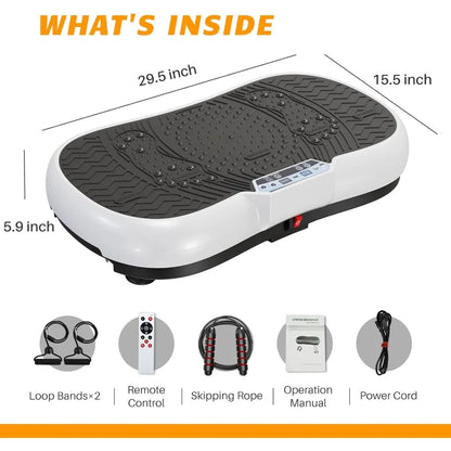 PC Vibration Plate Exercise Machine 10 Modes Whole Body Workout Vibration F